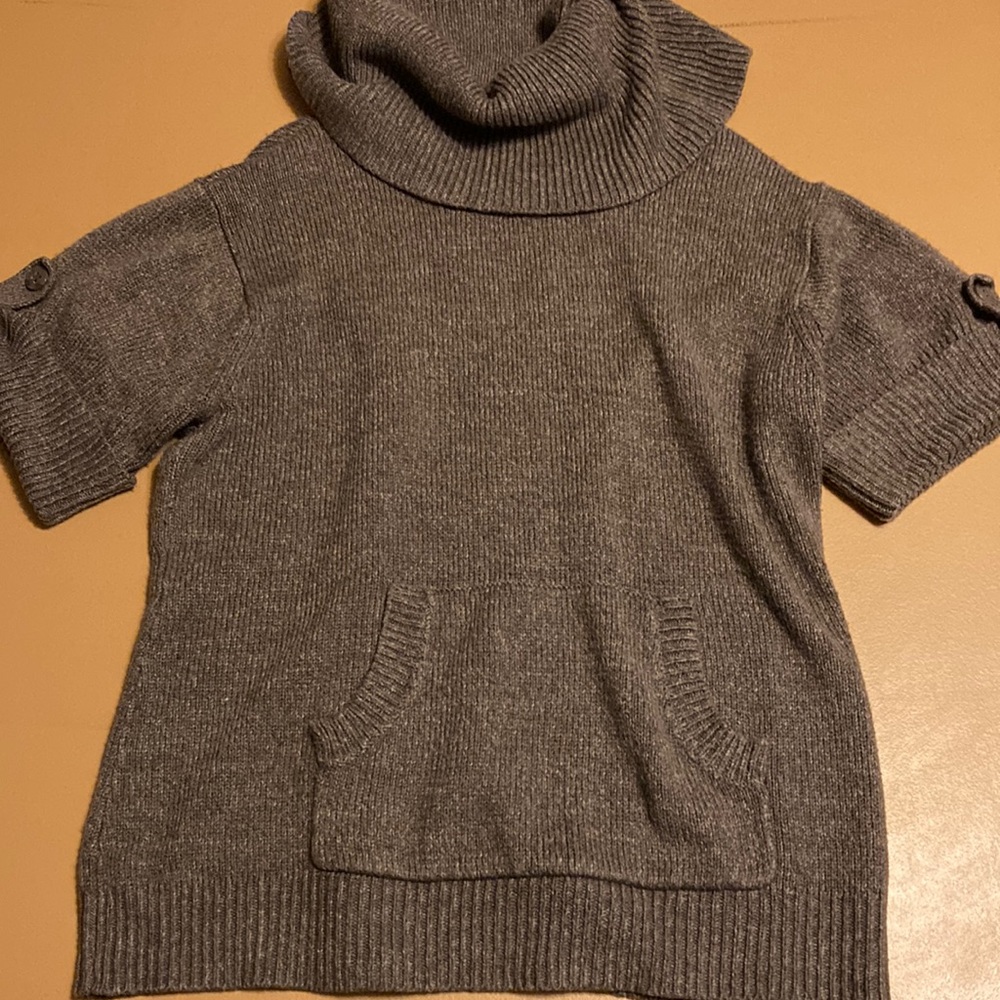 Cato 18/20W Cowl Neck Short Sleeved Sweater